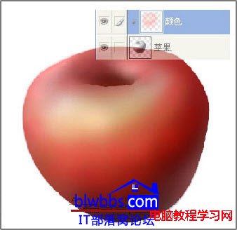 PS鼠绘超级逼真的红苹果教程