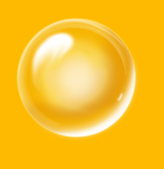 PS绘制很有质感的黄色透明气泡