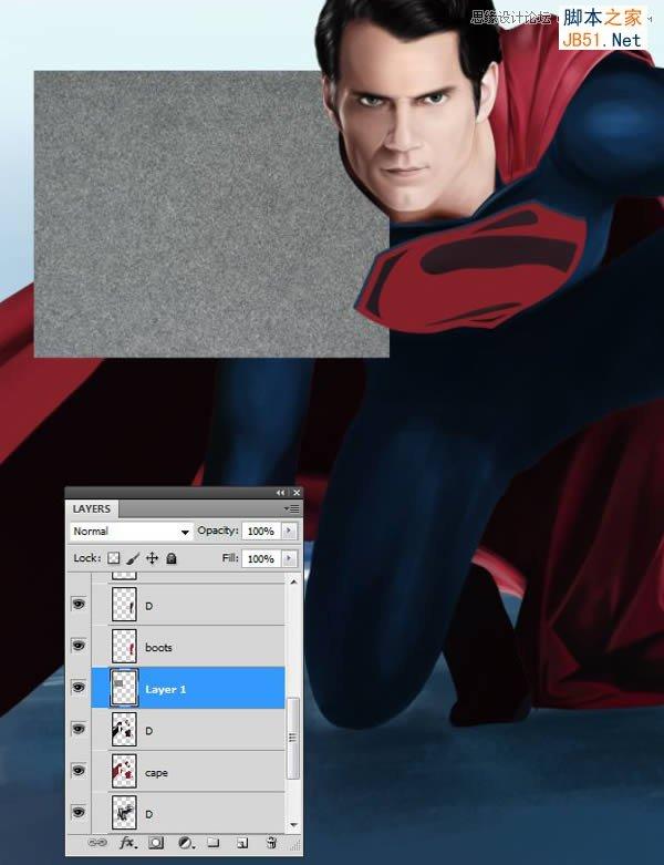 Photoshop鼠绘制作新版超人钢铁侠