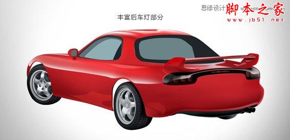 Photoshop鼠绘立体效果的红色跑车