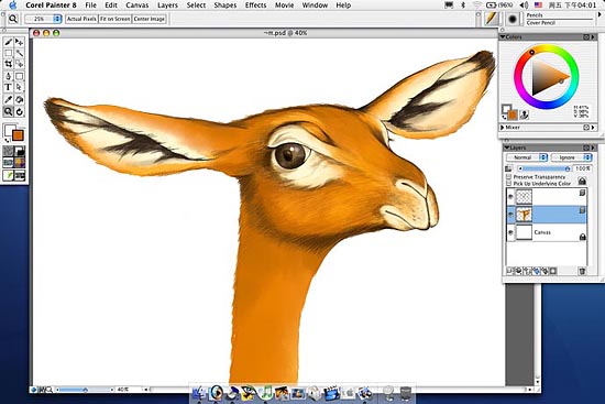 Photoshop鼠绘可爱的梅花鹿