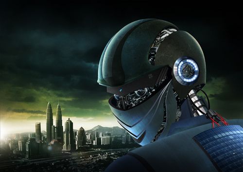 photoshop鼠绘出星球大战中的外太空机器人头像