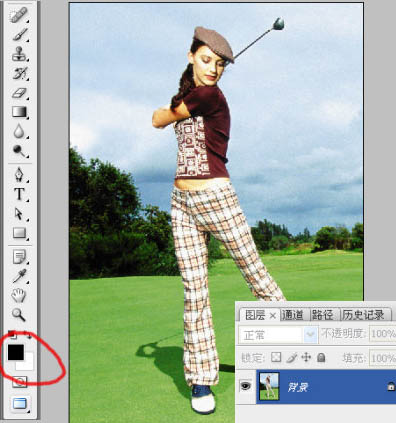 PS与AI结合制作逼真的矢量大高尔夫的人物图片