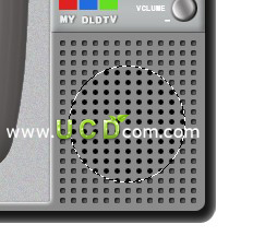 Photoshop 鼠标绘制逼真的黑白电视机