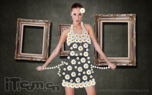 Photoshop 制作有趣的美女透明衣服效果