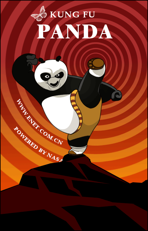 Photoshop模仿功夫熊猫的海报