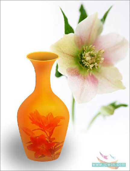 Photoshop教程：详细绘制漂亮的花瓶