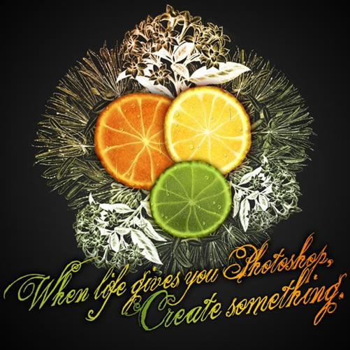 Photoshop打造有机理有汁液的橙子