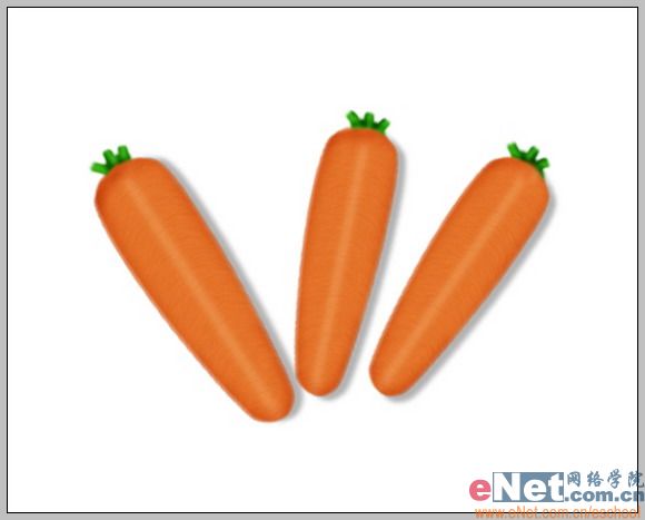 巧用Photoshop鼠绘鲜嫩的胡萝卜
