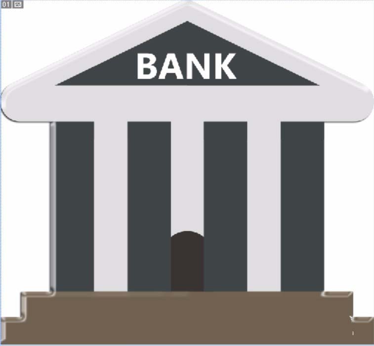 Photoshop怎么绘制银行图标? Photoshop设计银行标志的教程