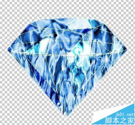 ps中怎么制作闪耀水晶钻石图片?