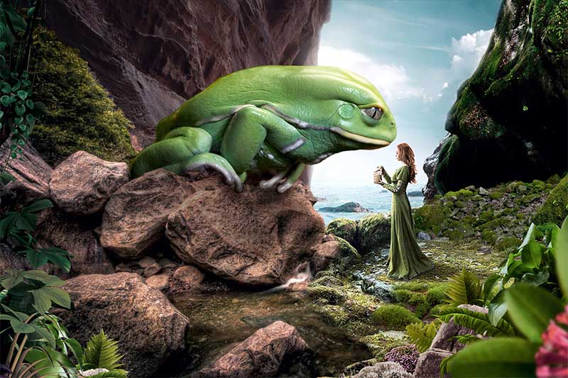 Photoshop创意合成童话故事青蛙王子海报图片