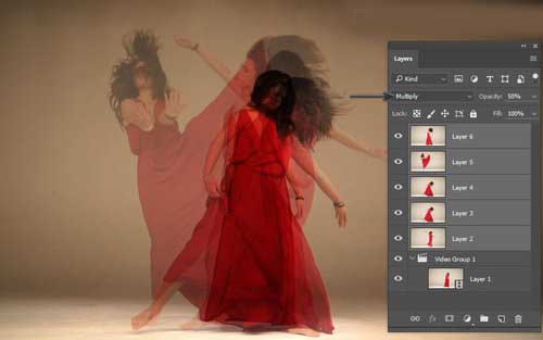 Photoshop合成有创意的舞者跳舞的幻影效果