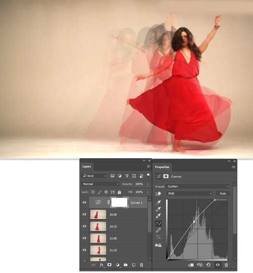 Photoshop合成有创意的舞者跳舞的幻影效果