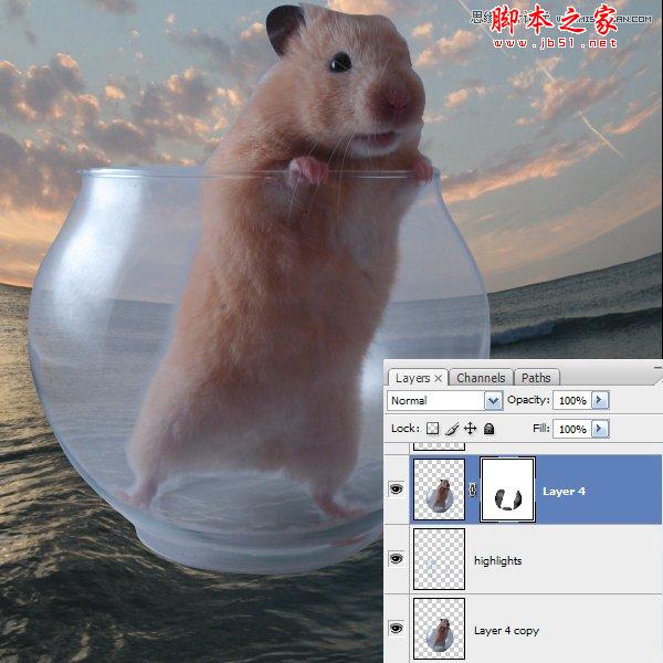 Photoshop合成制作可爱的海盗鼠船长教程