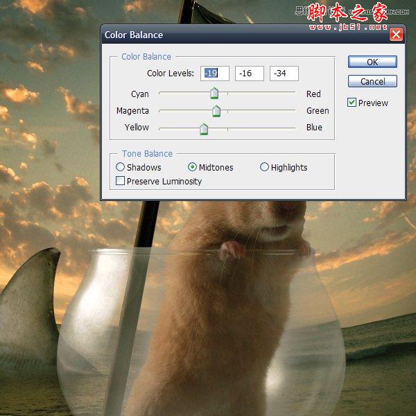 Photoshop合成制作可爱的海盗鼠船长教程