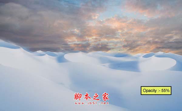 photoshop合成制作漂亮的雪景卡通乐园