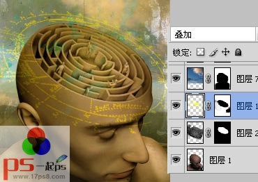 photoshop合成打造大脑迷宫宣传海报教程