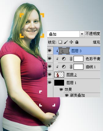 photoshop合成制作出松下数码相机孕妇广告