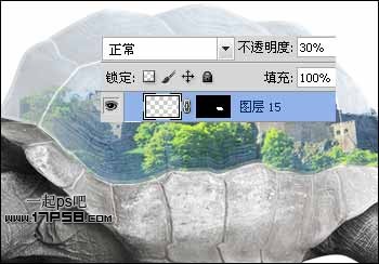 photoshop将城堡乌龟沙漠合成生态保护壁纸海报效果