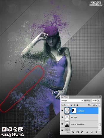 photoshop 多图合成漂亮的潮流人物插画