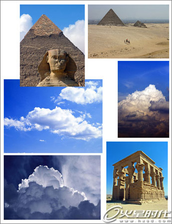 Photoshop照片合成：梦回埃及