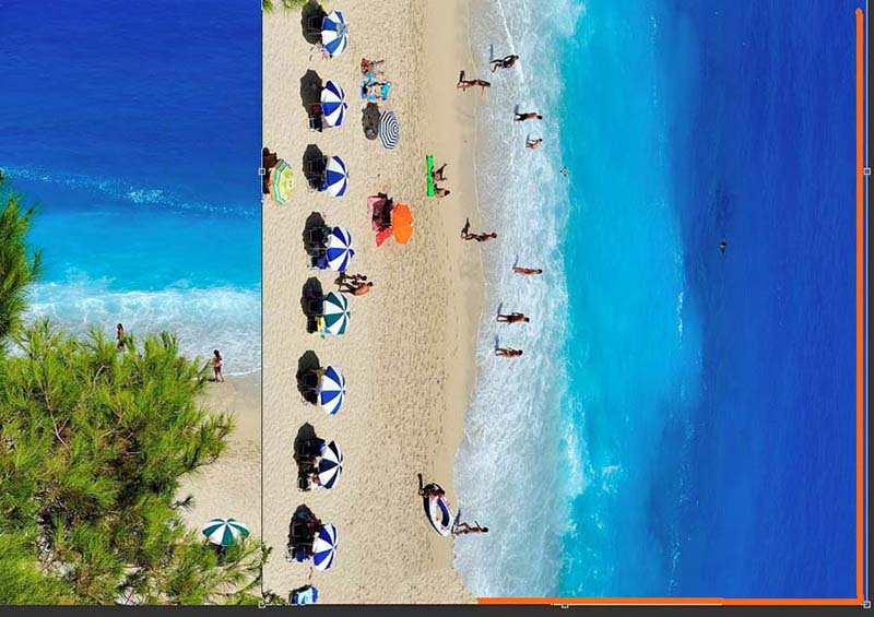 ps怎么合成创意的立体折叠海滩效果图?