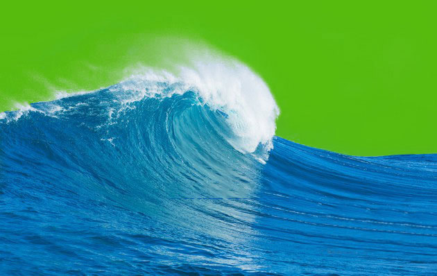 利用Photoshop背景橡皮擦及蒙版工具快速完美地抠出海水和海浪教程