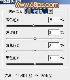 ps把野花丛中的美女照片调出淡褐色的韩系效果教程