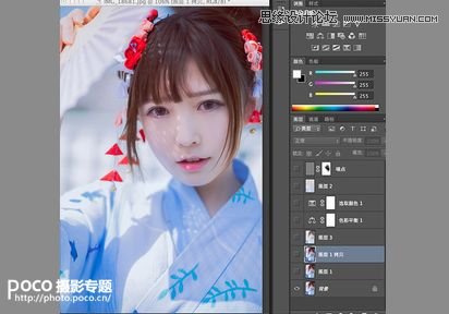 Photoshop调出樱花下的美女日系淡雅色调,PS教程