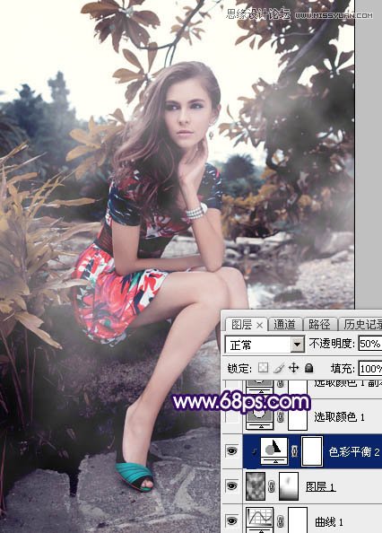 Photoshop调出美女照片欧式大片效果图,PS教程