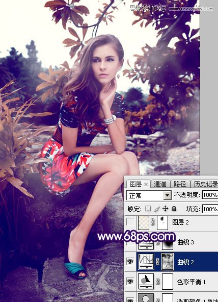 Photoshop调出美女照片欧式大片效果图,PS教程