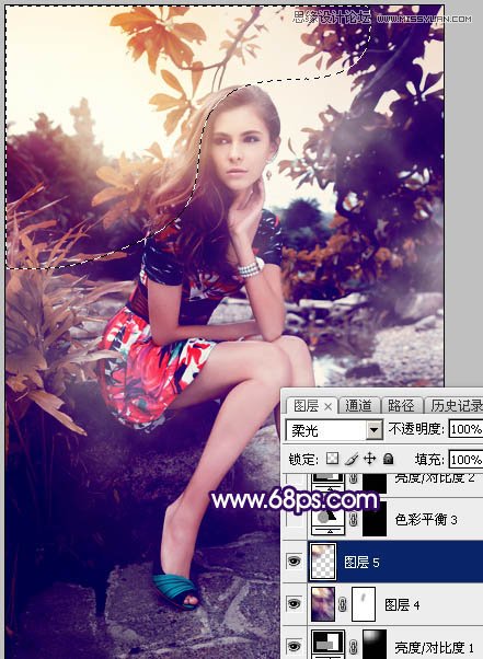 Photoshop调出美女照片欧式大片效果图,PS教程