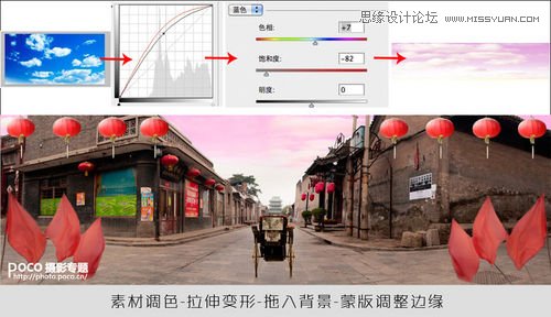 巧用Photoshop的素材合成制作中国风全景背景图