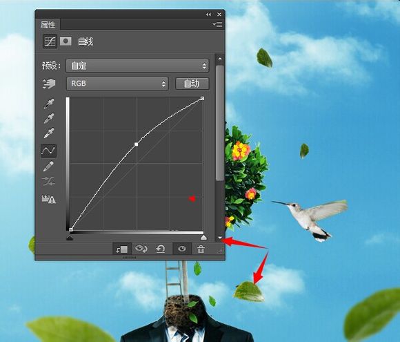 PS教你打造超现实主义作品：长在身上的树