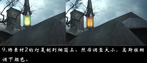 PS合成童话故事中的黑夜神秘恐怖城堡照片教程