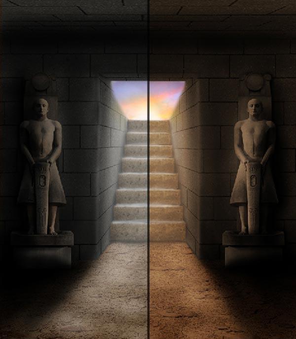 教你用PS合成5000年前古老神秘的埃及古墓