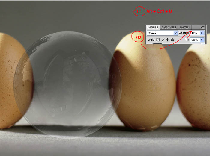 Photoshop合成逼真的透明鸡蛋图文教程