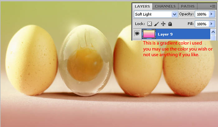 Photoshop合成逼真的透明鸡蛋图文教程