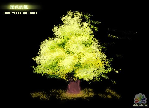 FireWorks教程：DIY树叶笔触画一棵树