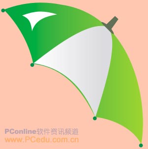 CDR绘制雨伞教程 软件云 CDR实例教程