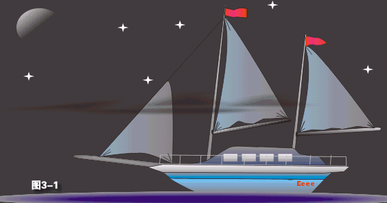 CDR绘制一艘帆船 软件云 CDR实例教程