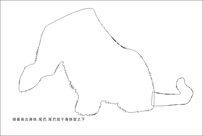 CDR绘制可爱的幼虎 软件云 CDR实例教程