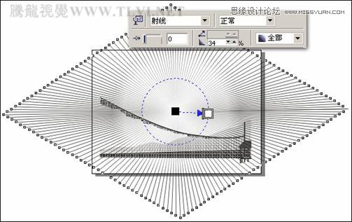 CorelDRAW绘制放射状速度线实例之足球少年,破洛洛