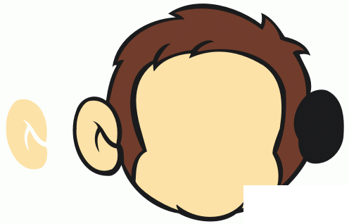 CD11绘制小猴头像（图二十）