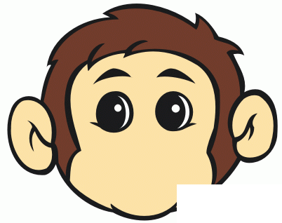 CD11绘制小猴头像（图二十五）