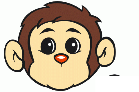 CD11绘制小猴头像（图二十六）