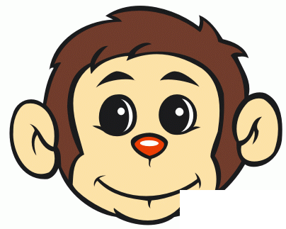 CD11绘制小猴头像（图二十八）