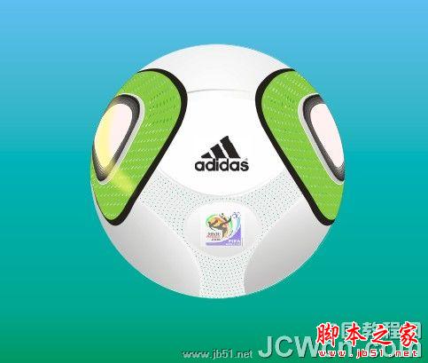CorelDRAW鼠绘教程：画一个南非世界杯足球_中国教程网