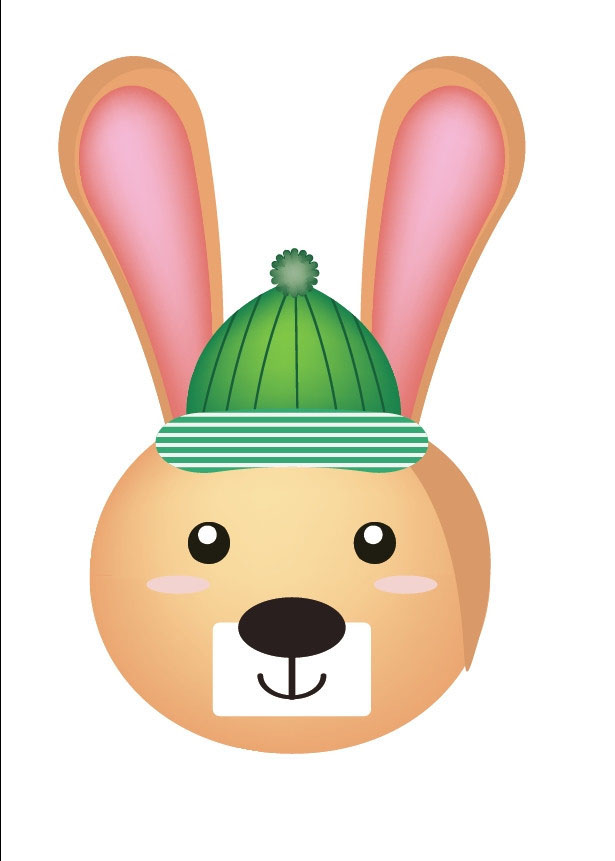 ai怎么设计创意的兔子头像? ai兔子头像的画法